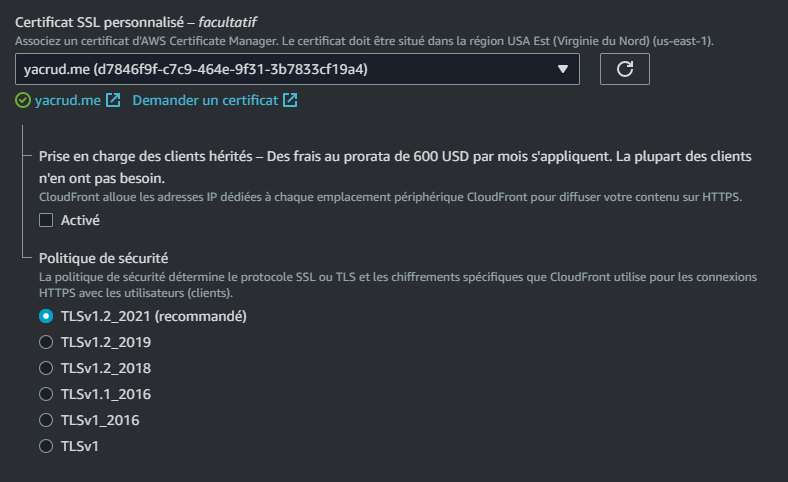 CloudFront Cert