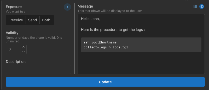 Markdown preview