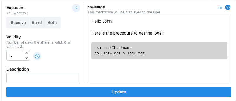 Markdown preview