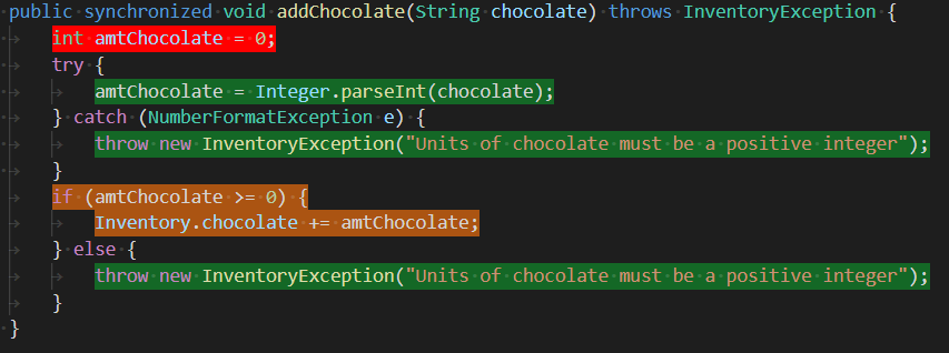 Code highlighting