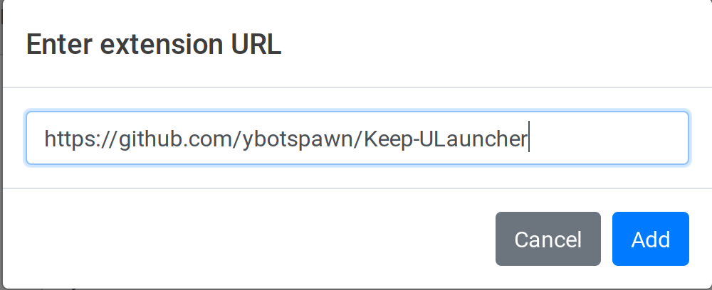 extension url view