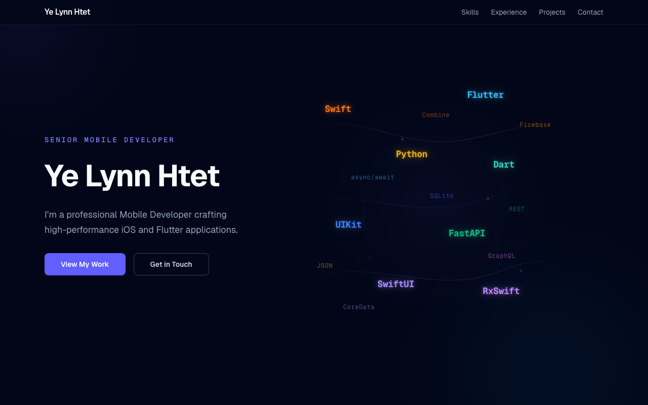 ylh-portfolio screenshot
