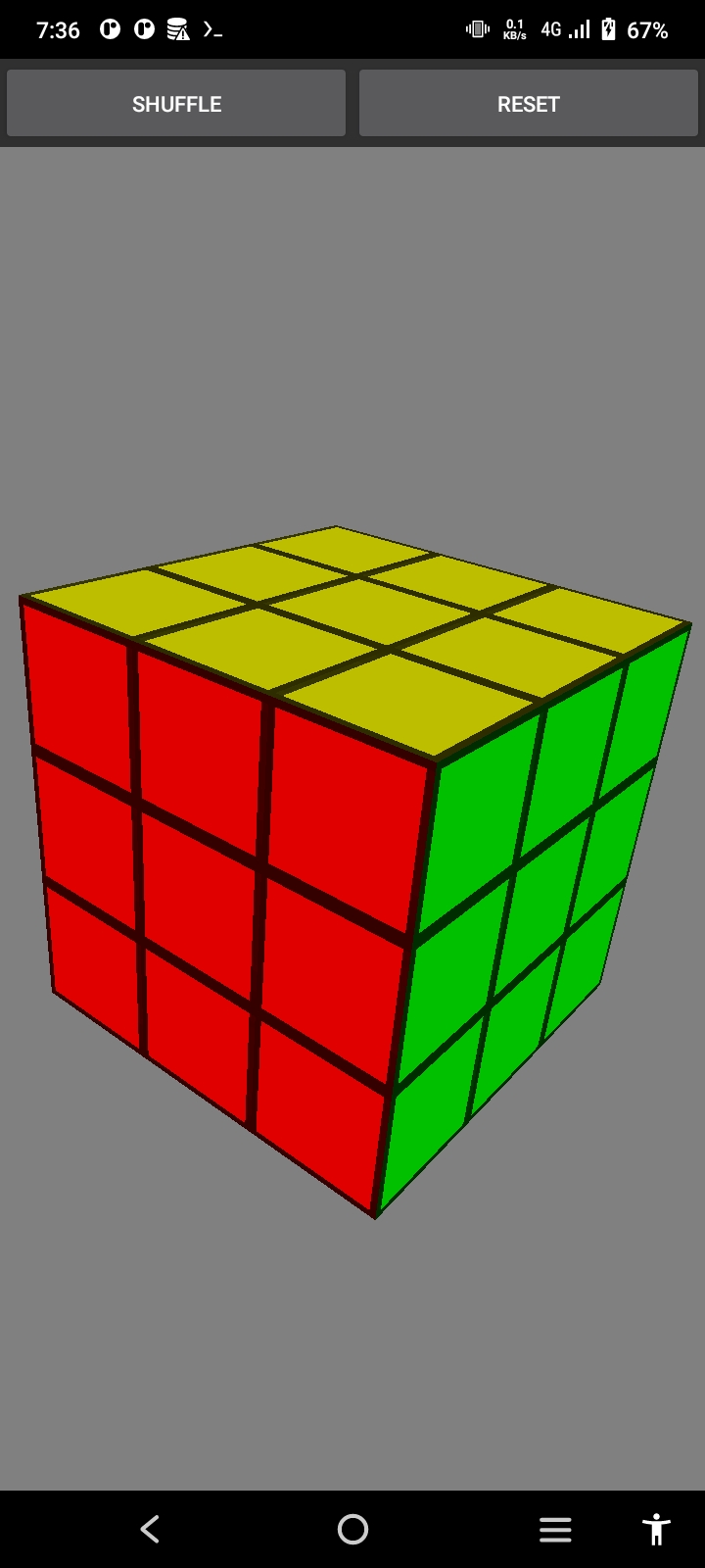 Solved rubik