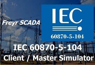 IEC 60870-5 part 104 Protocol Client Master Simulator