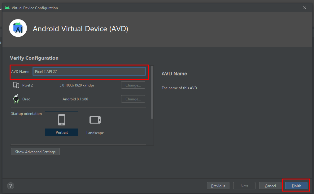 AVD | Verify Configuration