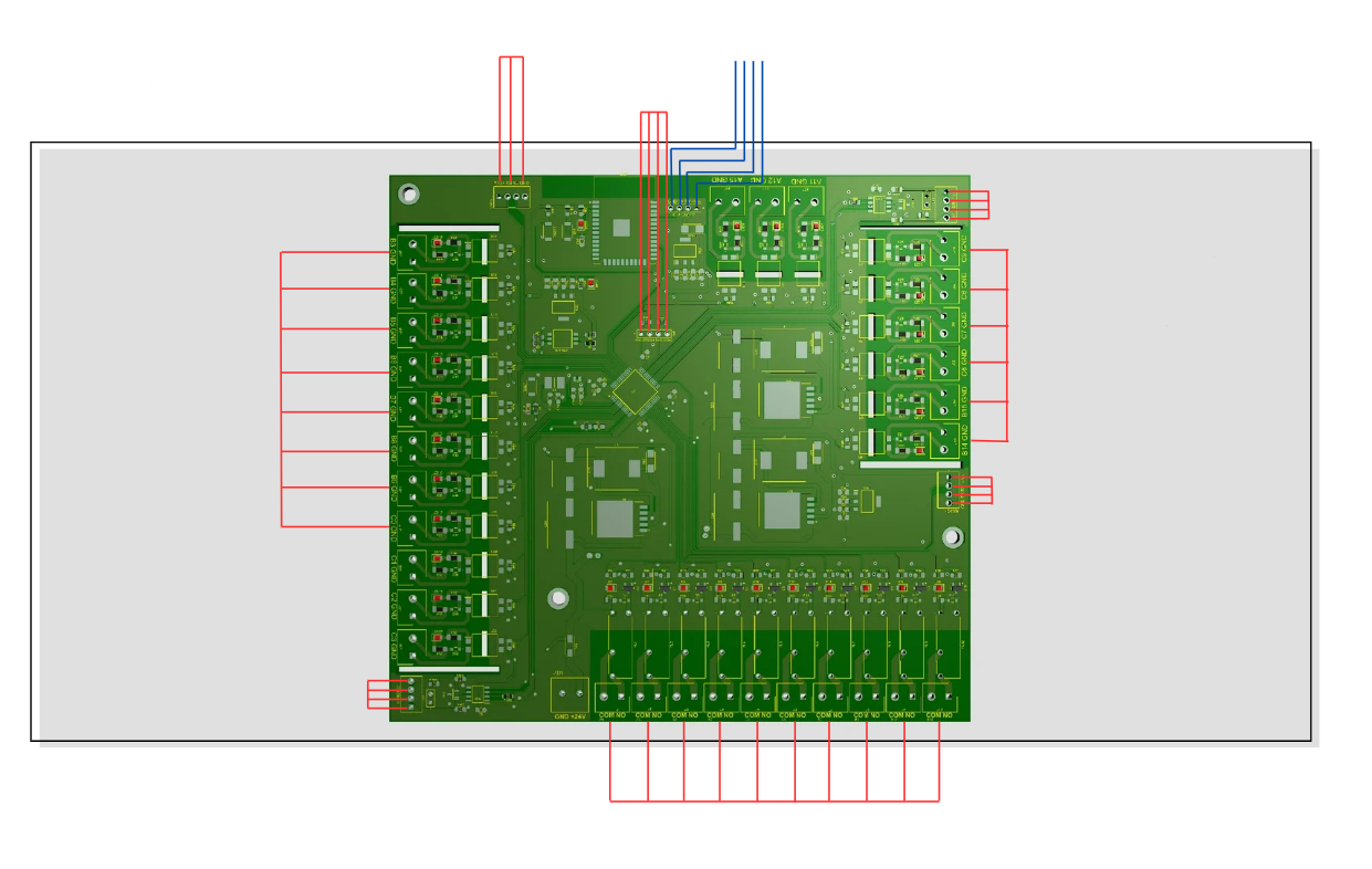 PCB kart genel görünüm