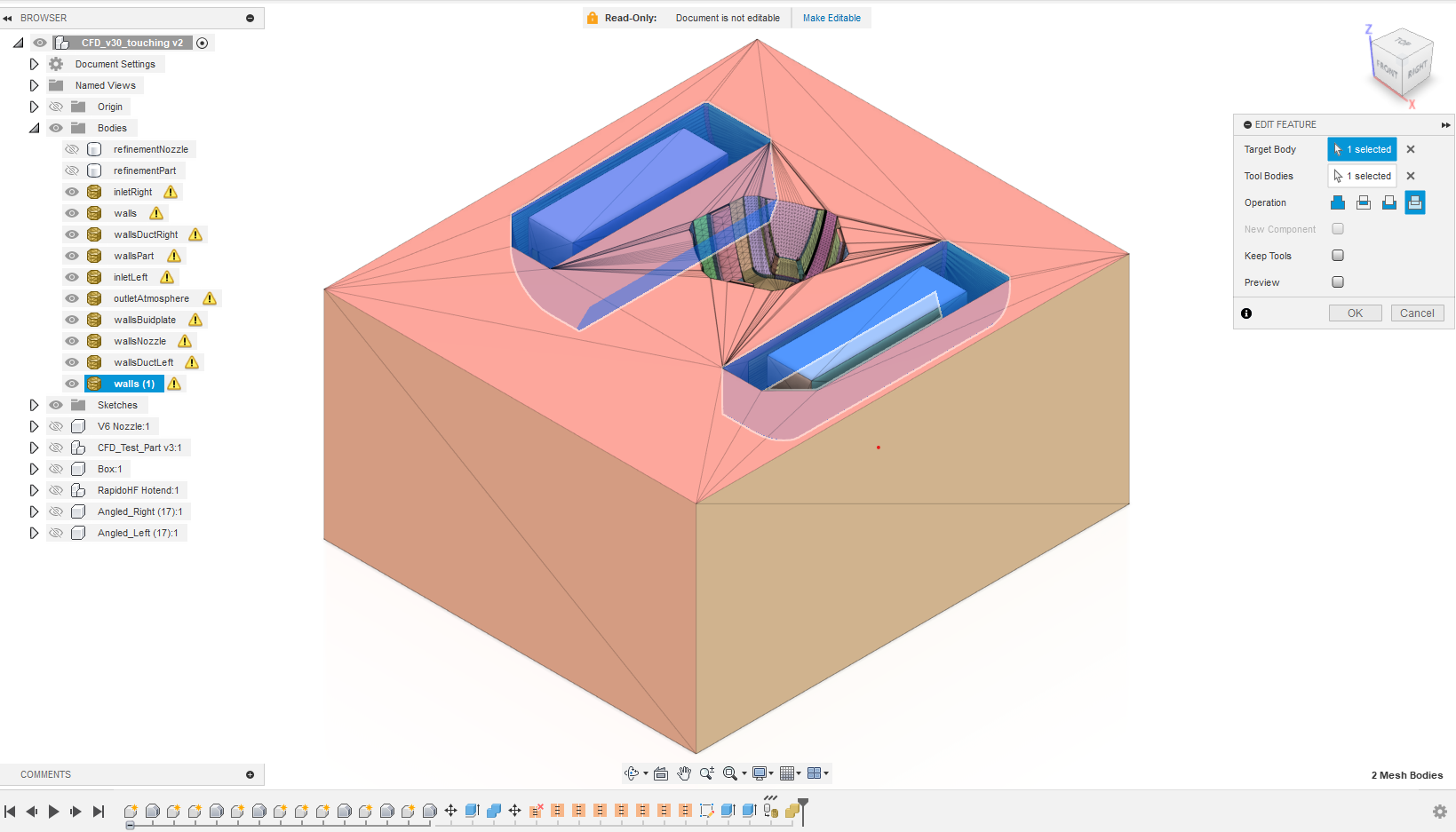 Merging Mesh Groups for walls