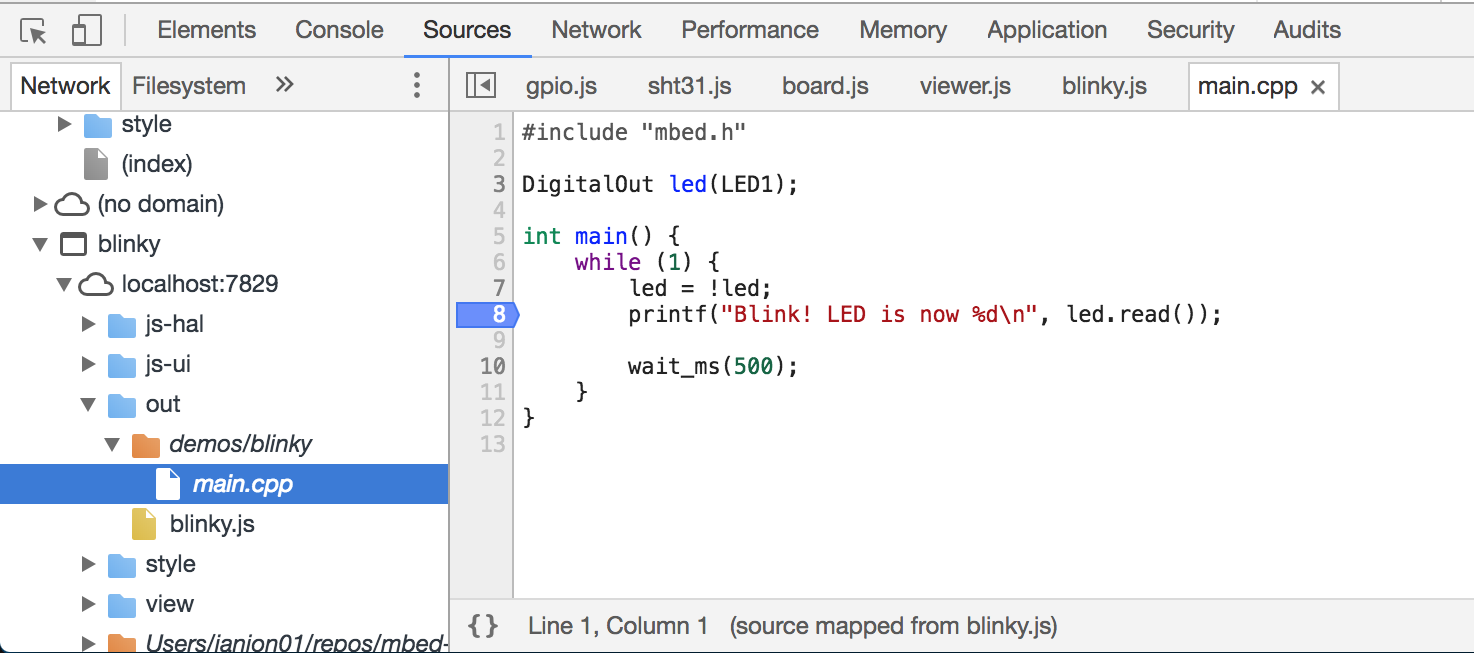 Debugging in Chrome