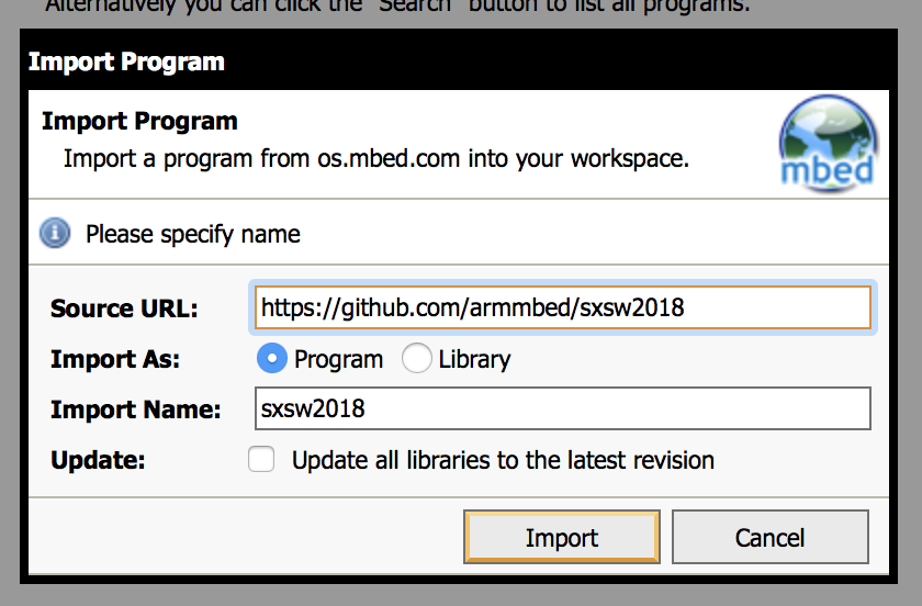 Importing the SXSW2018 repo