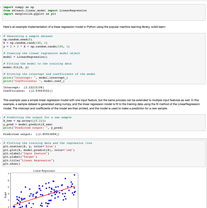 Linear Regression Example