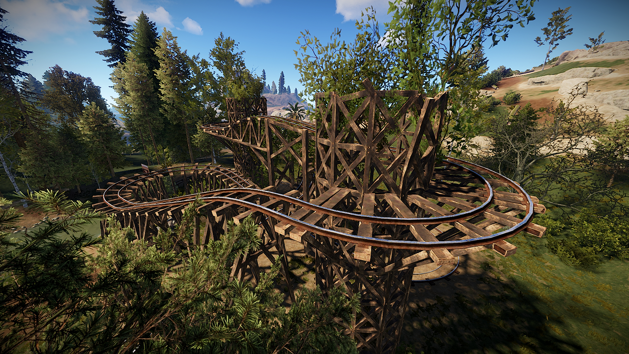 Rust Rollercoaster Scenic View