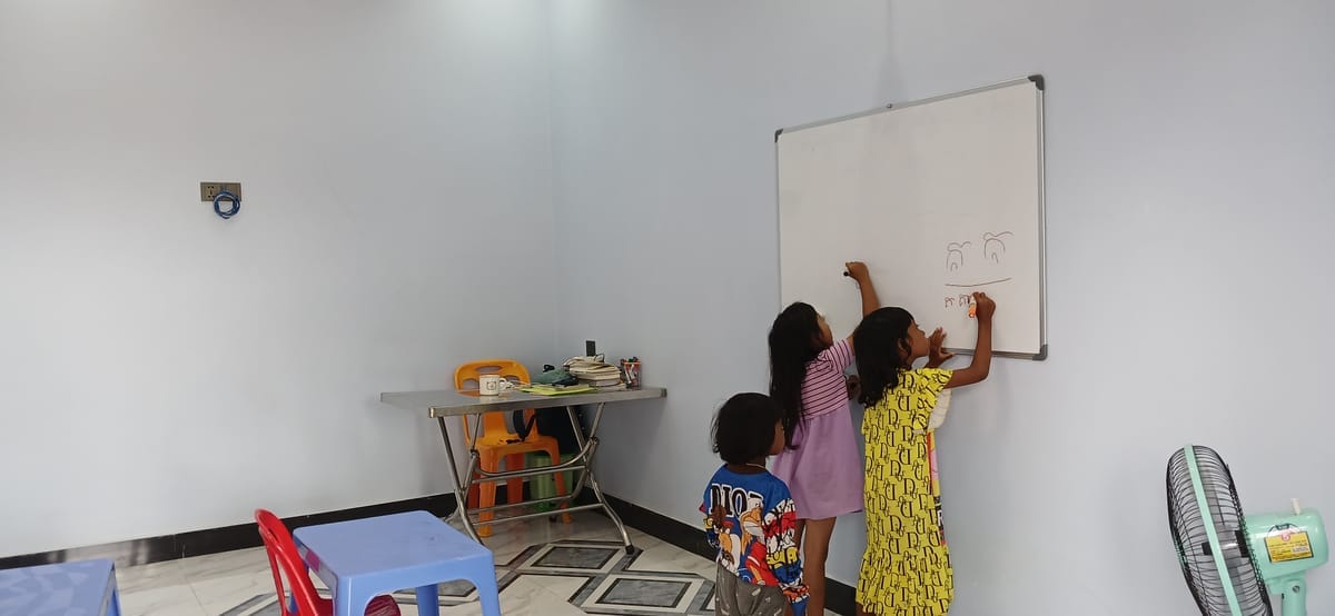 공부하는 아이들