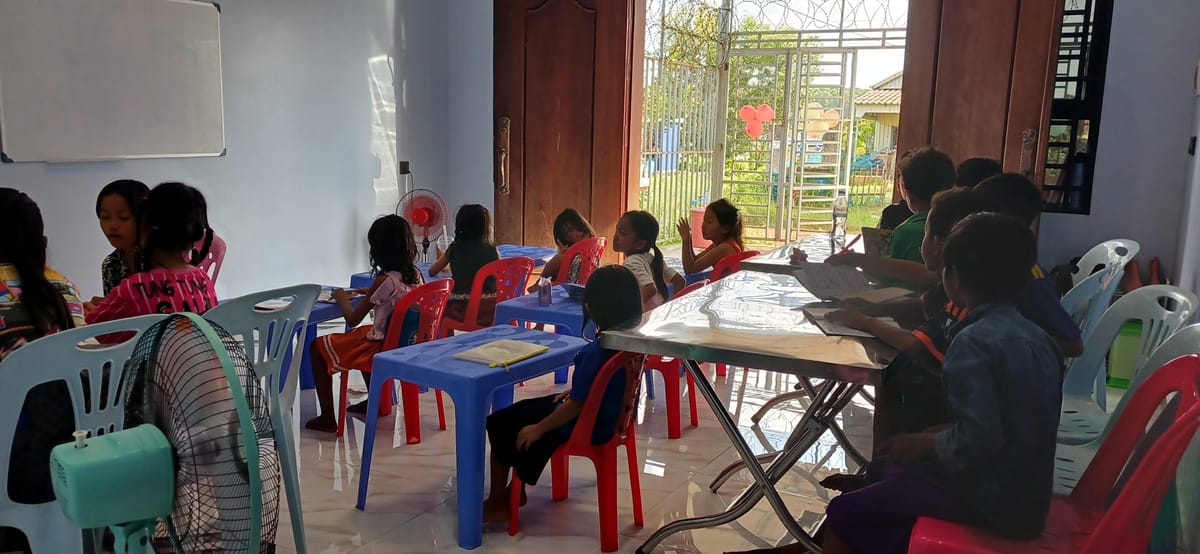 교육받는 아이들