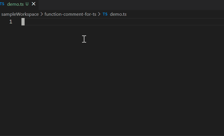 Function Comment Demo