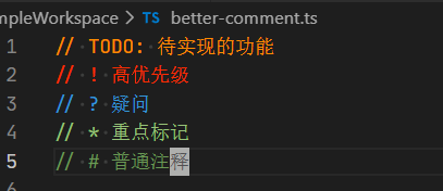 Comment Highlighting