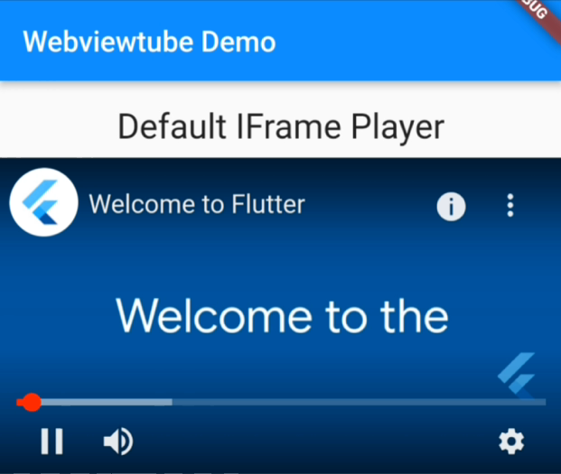 default iframe player view