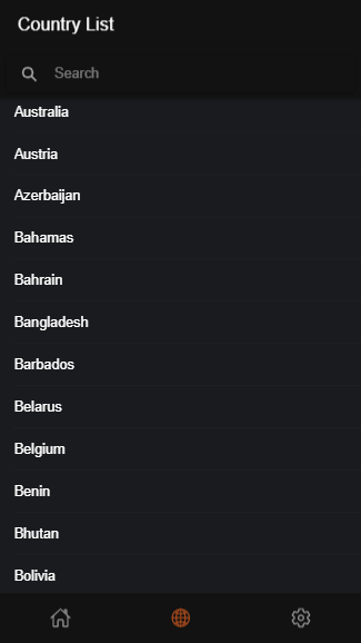 Image of Country List