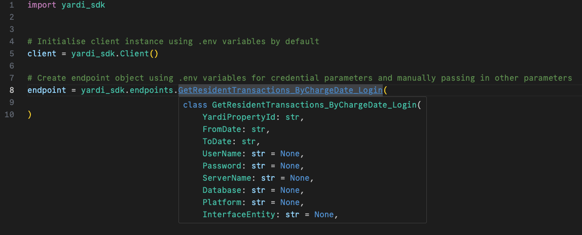 IntelliSense demo