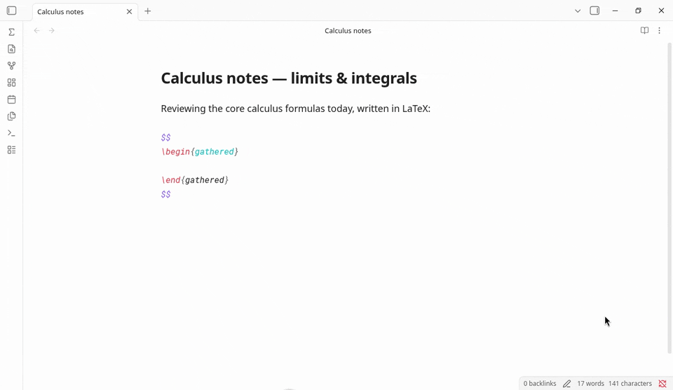 LaTeX Autofill demo
