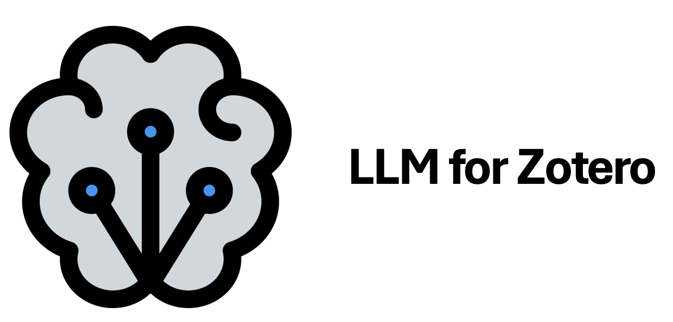 LLM for Zotero logo — a brain icon merged with the Zotero shield