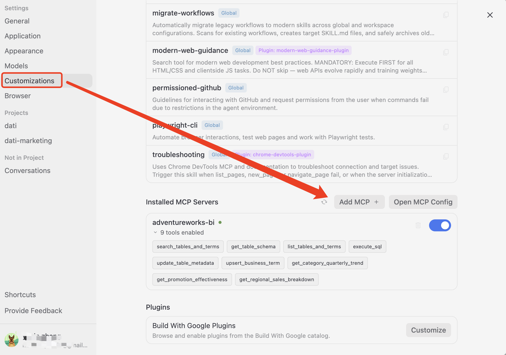 Configure MCP in Agent
