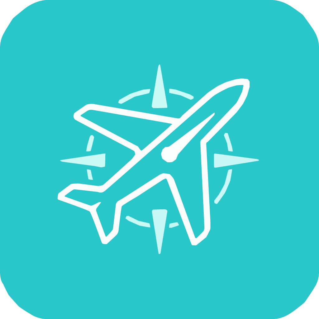 Vectorized travel icon