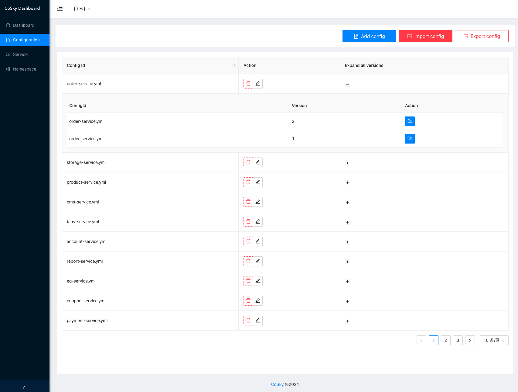 dashboard-config