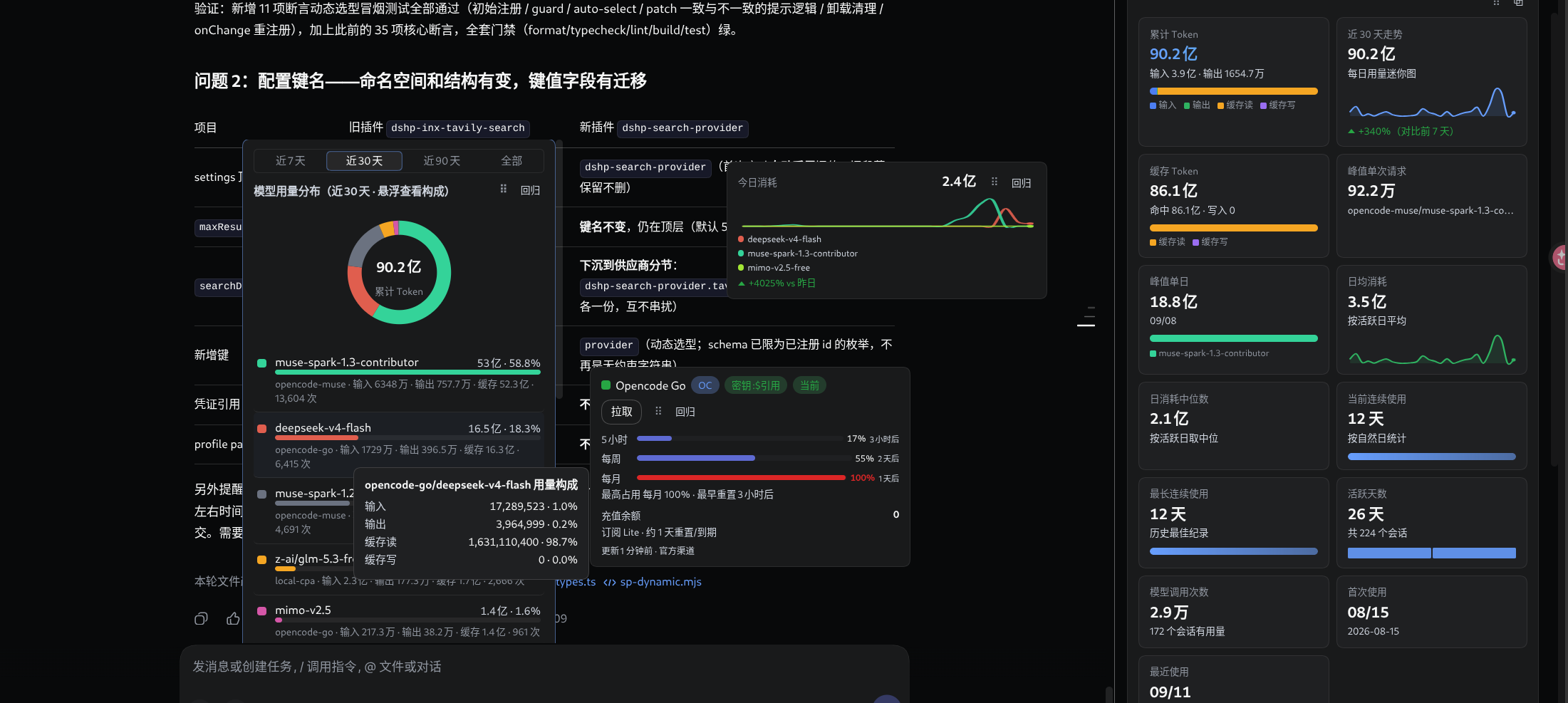 宽屏:今日消耗 + 指标卡网格