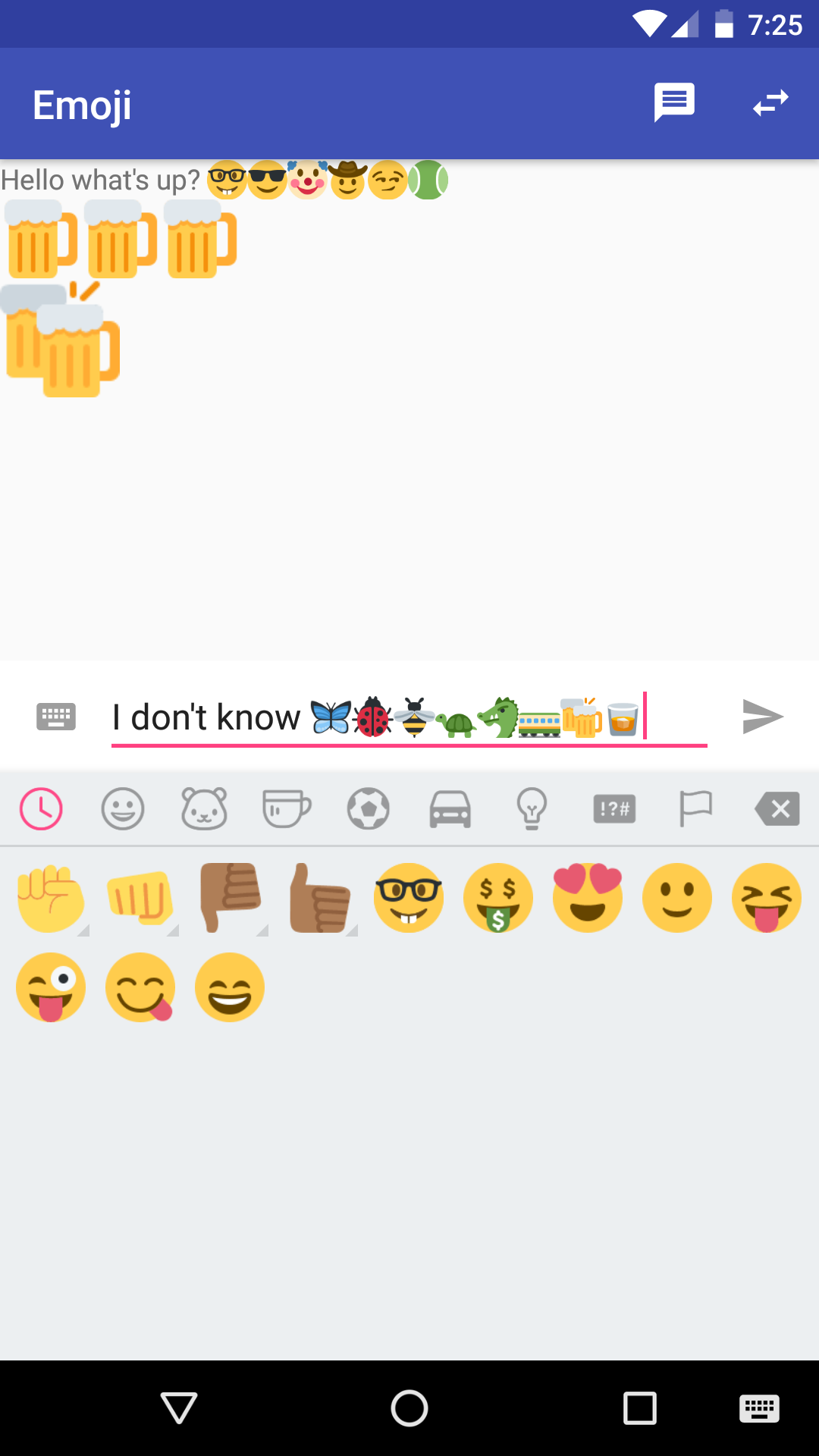 Recent Emojis