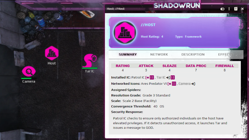 FoundryVTT Shadowrun6 Hosts