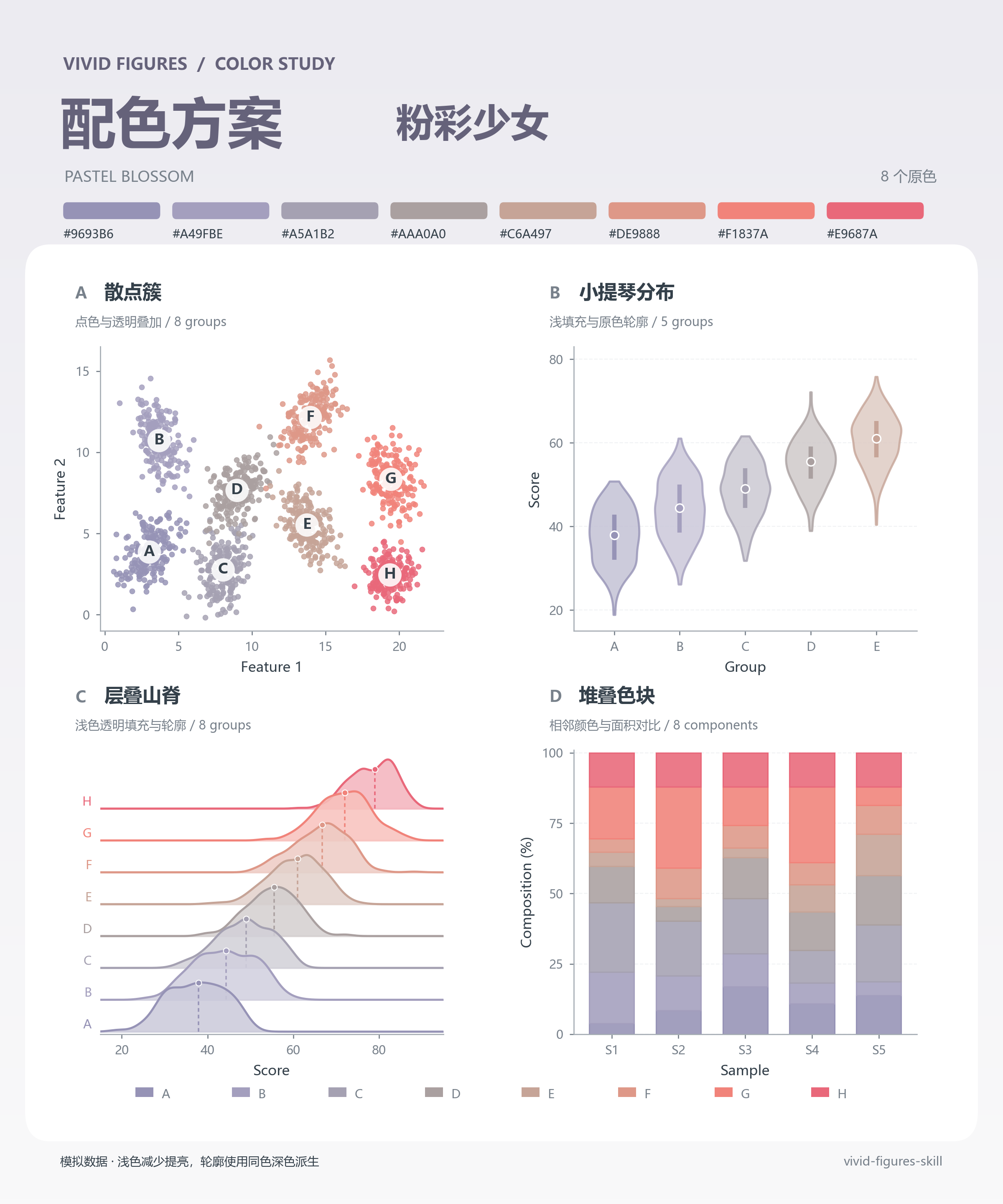 粉彩少女配色示意