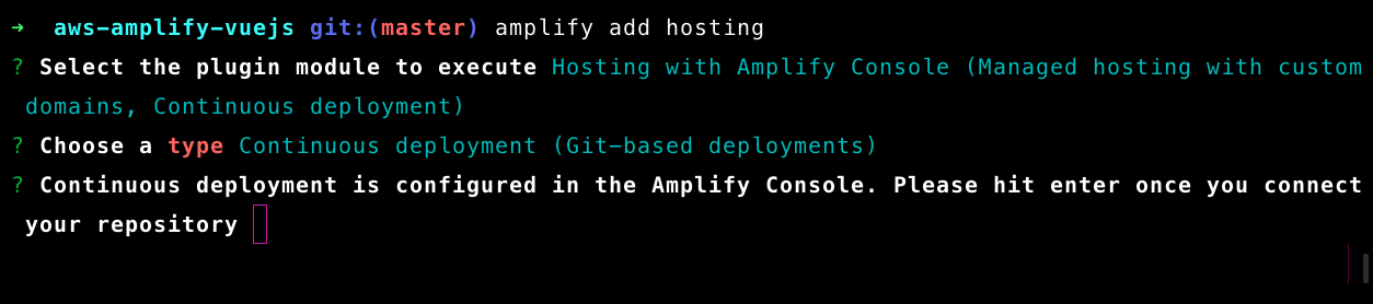 amplify add hosting