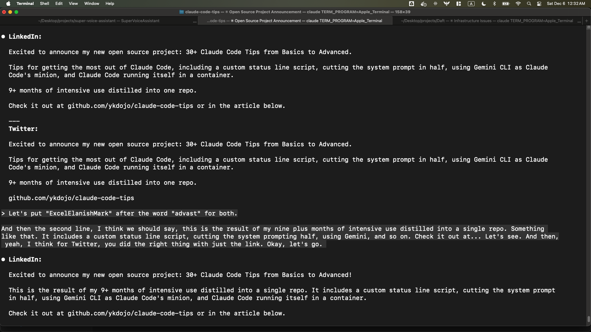 Voice transcription mistakes interpreted correctly