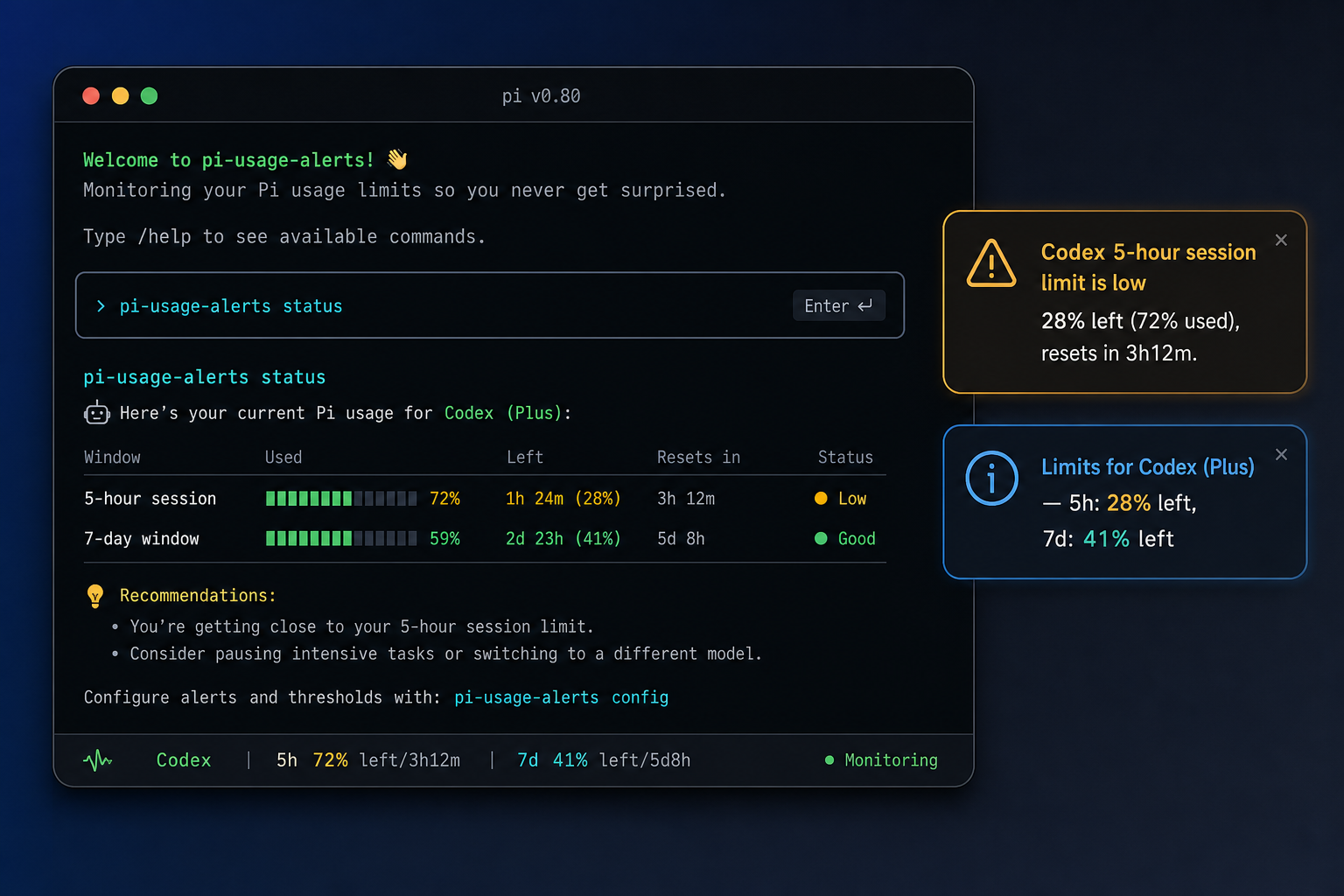 pi-usage-alerts screenshot 1