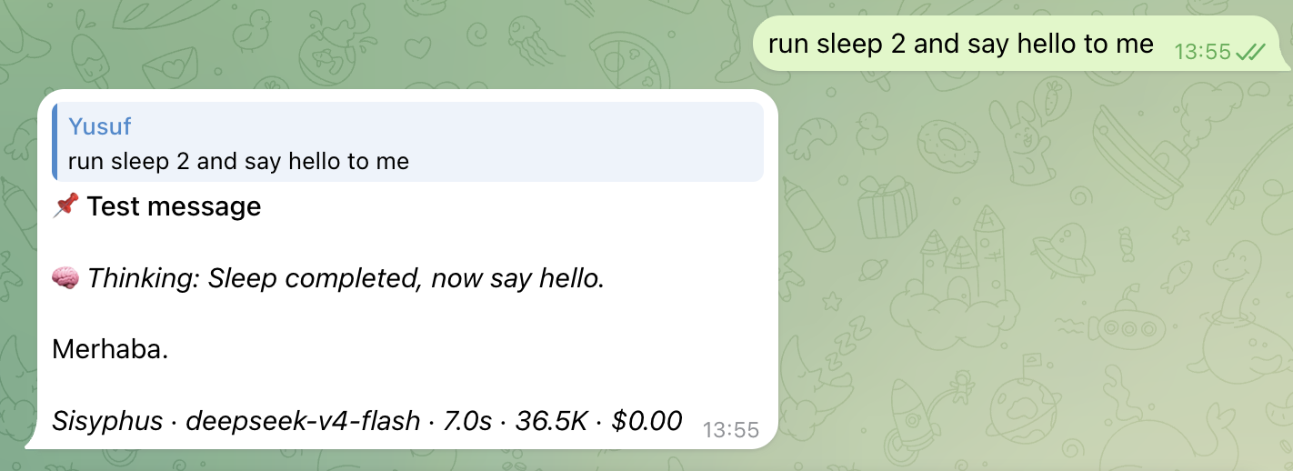 Telegram Live Prompt Tracking