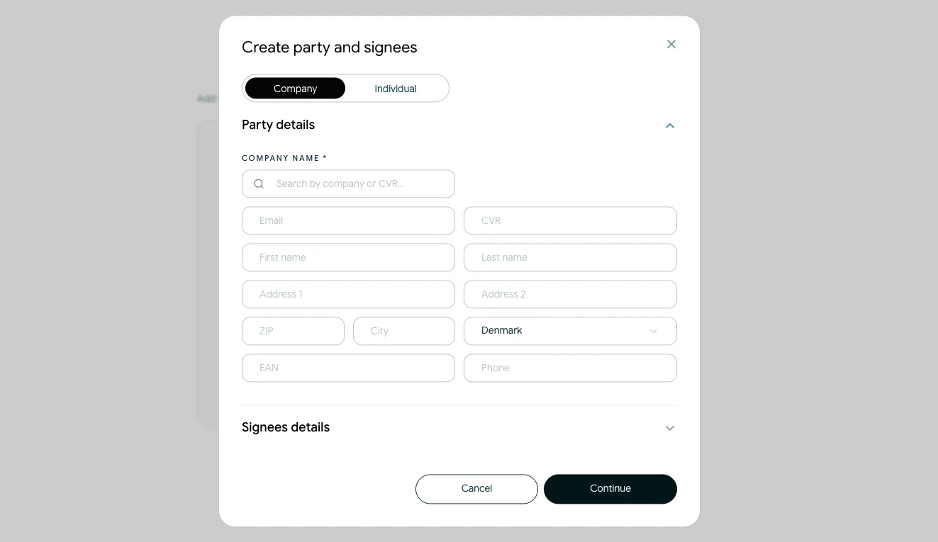 Create party