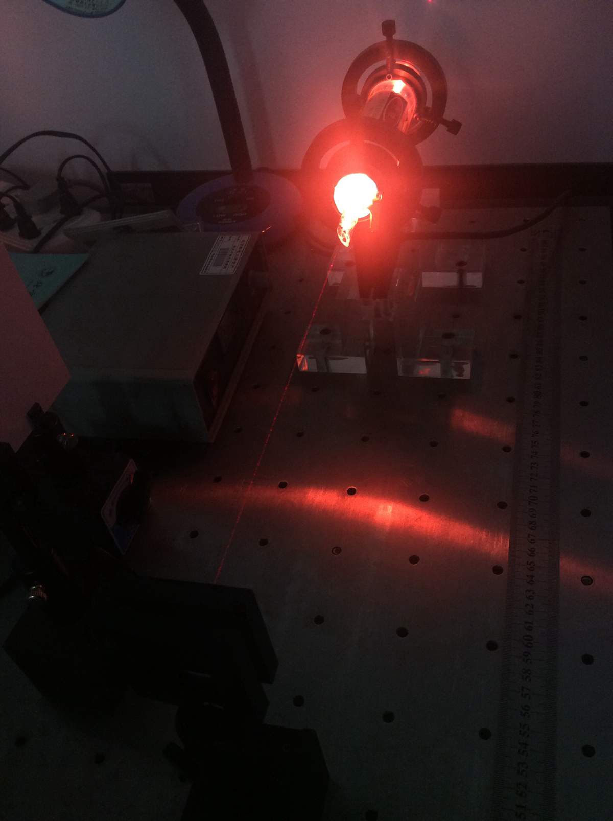 helium-neon laser