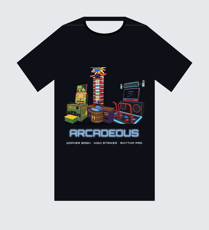 Arcadeous Lineup - Gopher Bash, High Striker, Rhythm Pad