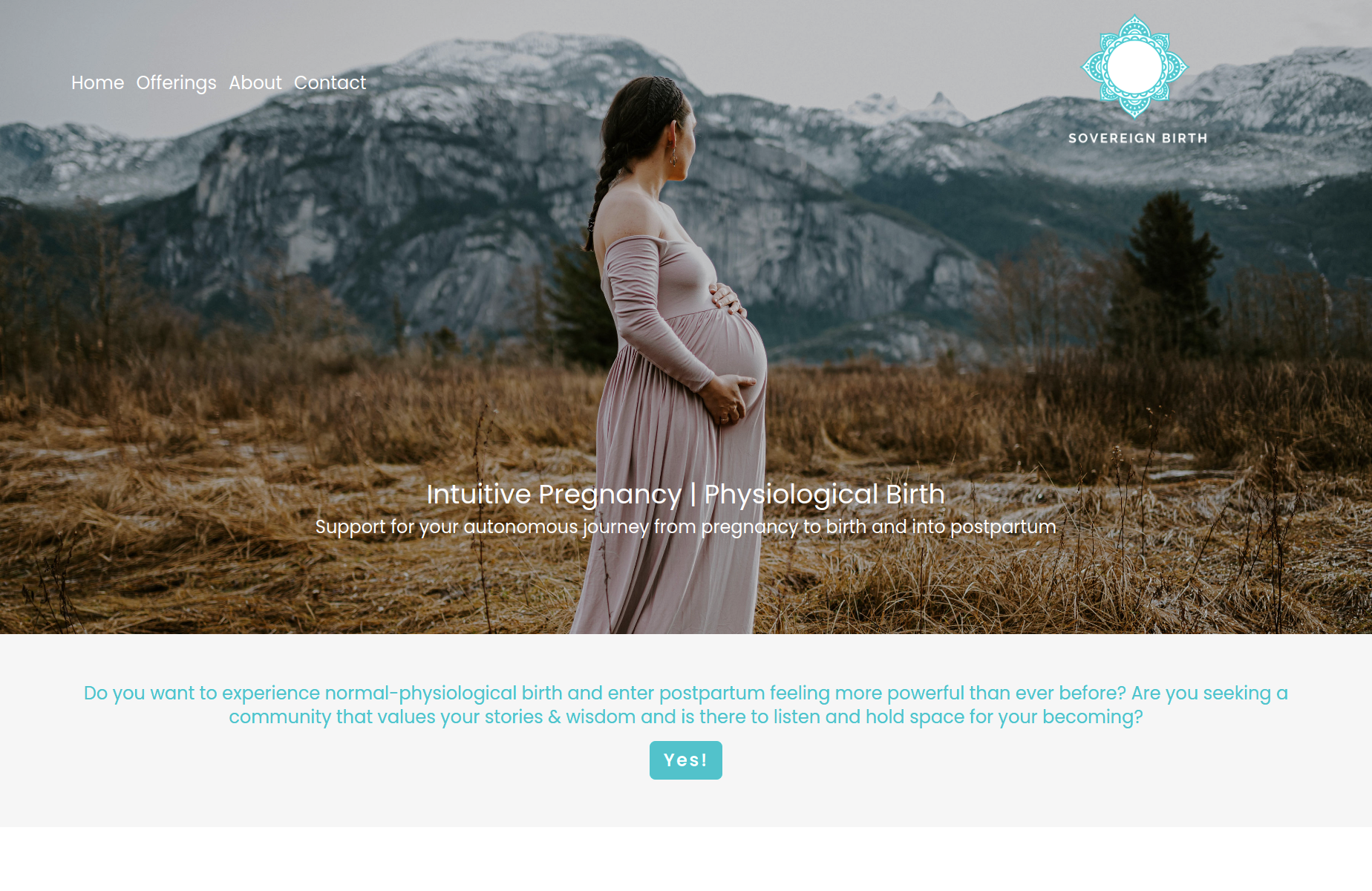 Sovereign Birth Business Website