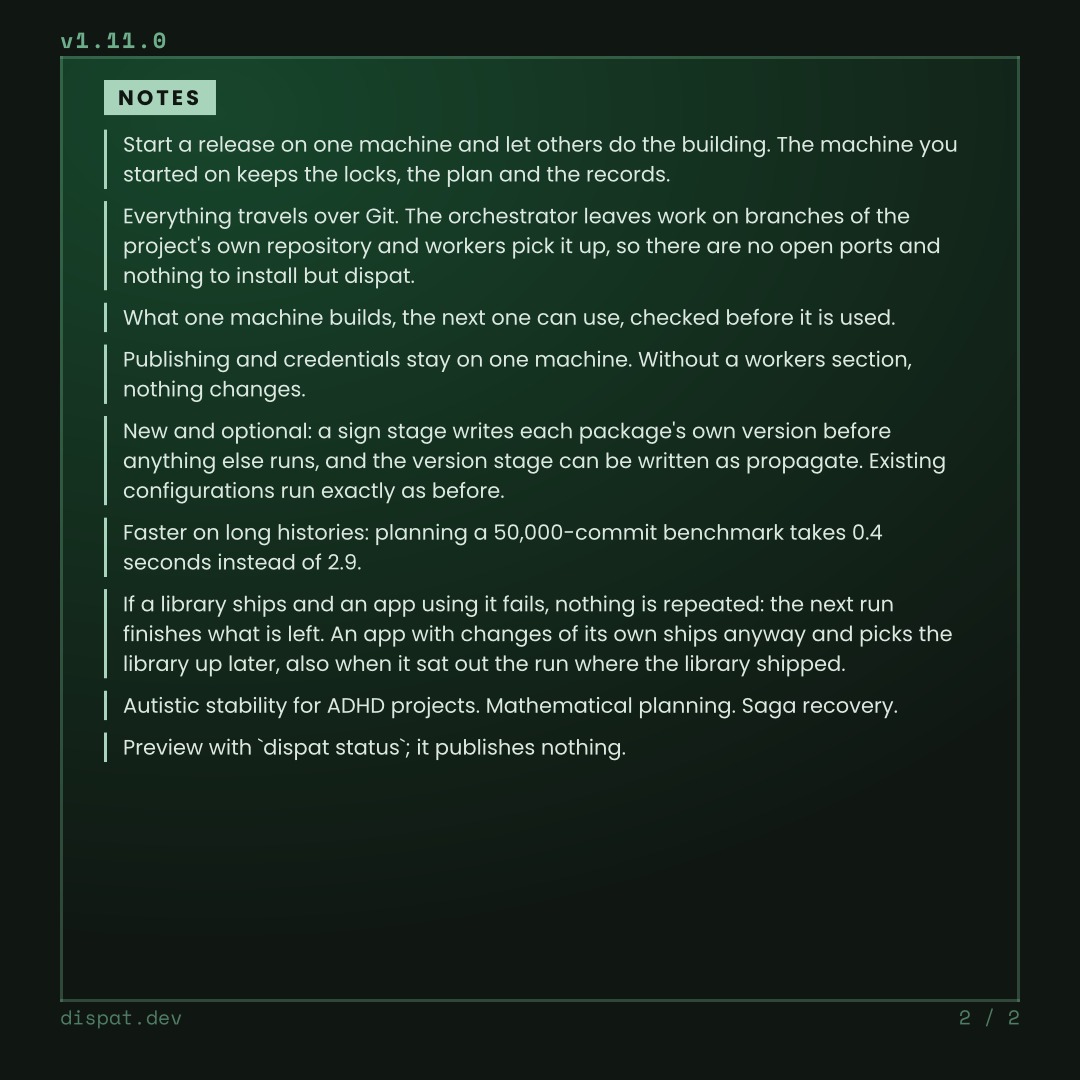 Sample stable notes page