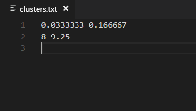 Clusters File Syntax