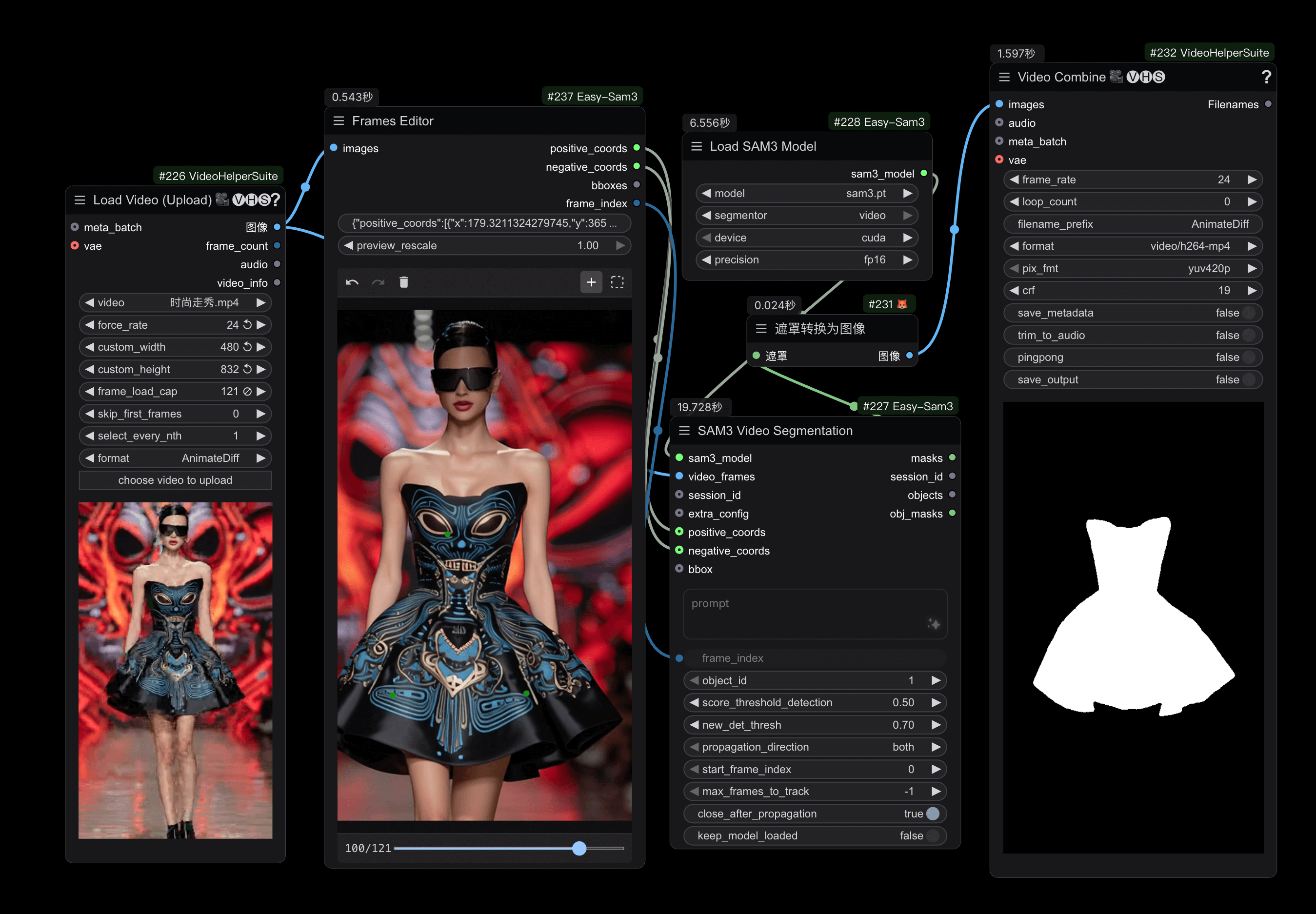 Video Segmentation Example