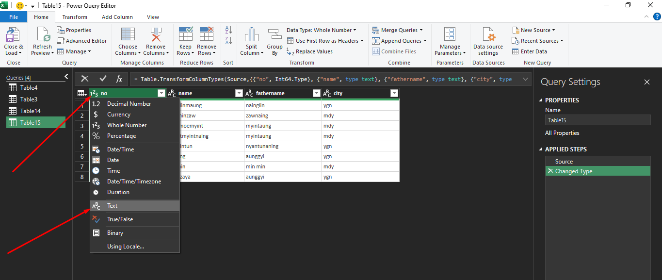 SQL Output