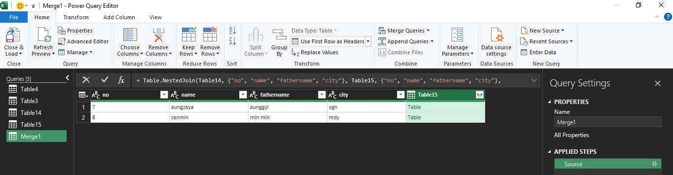 SQL Output