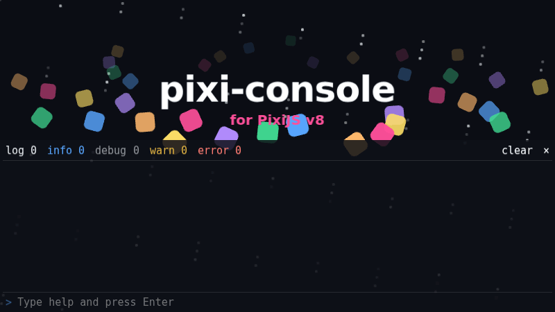 pixi-console demo