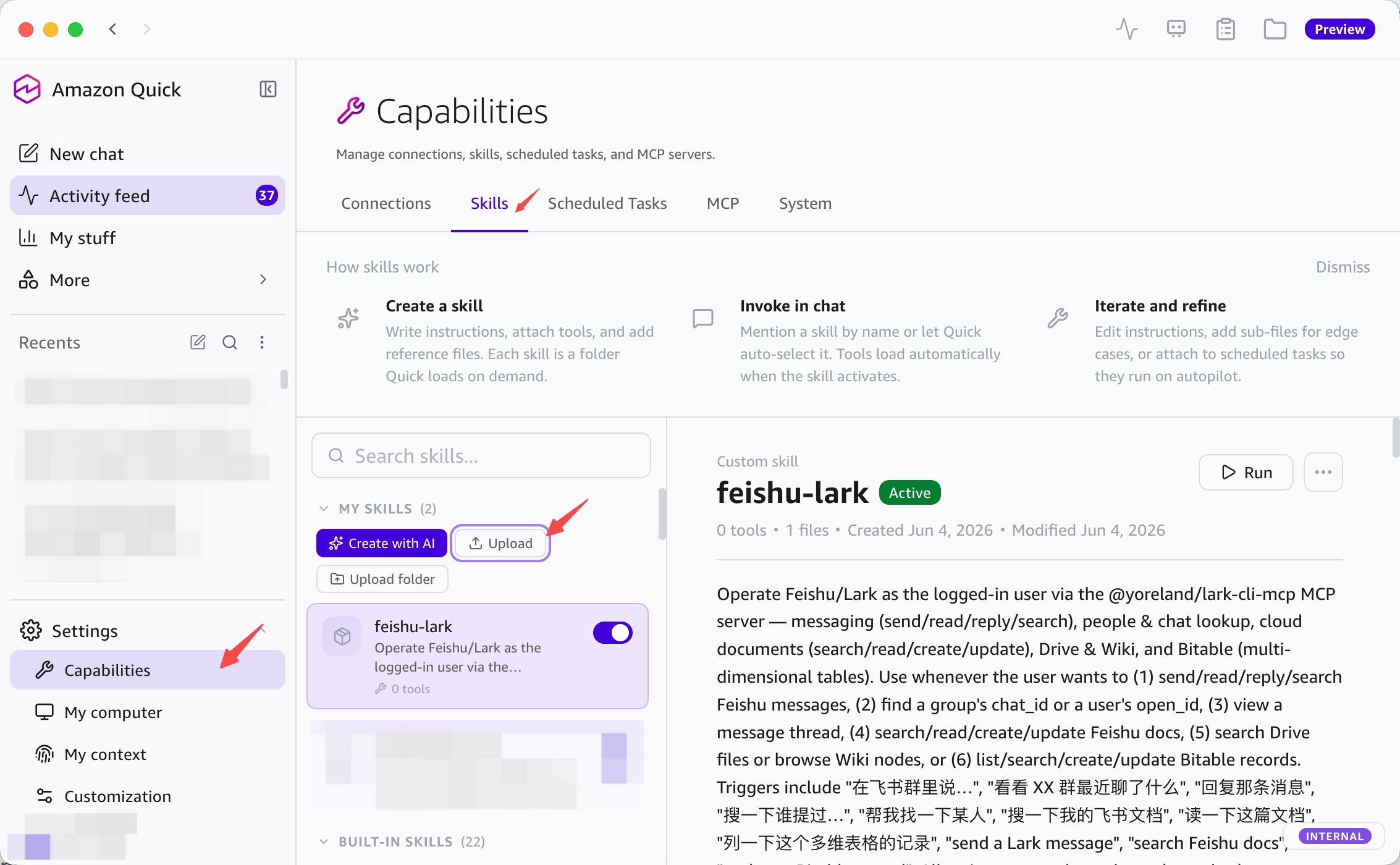 Quick Desktop — upload skill
