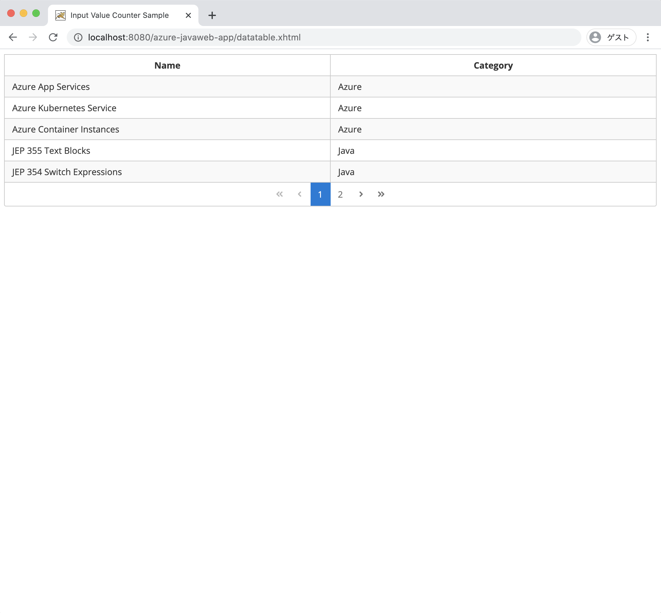 PrimeFaces DataTable