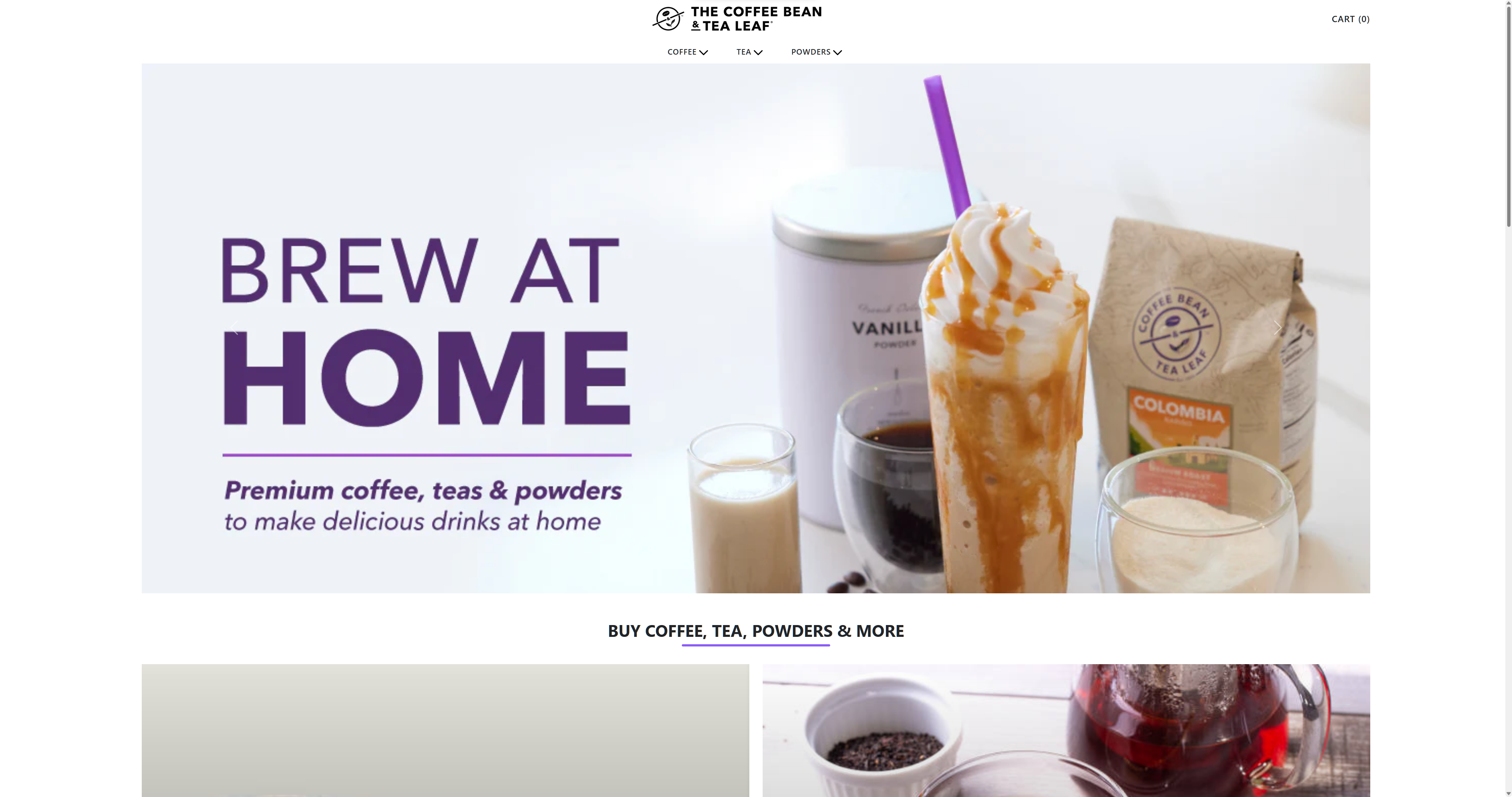 Coffee Website Screenshot