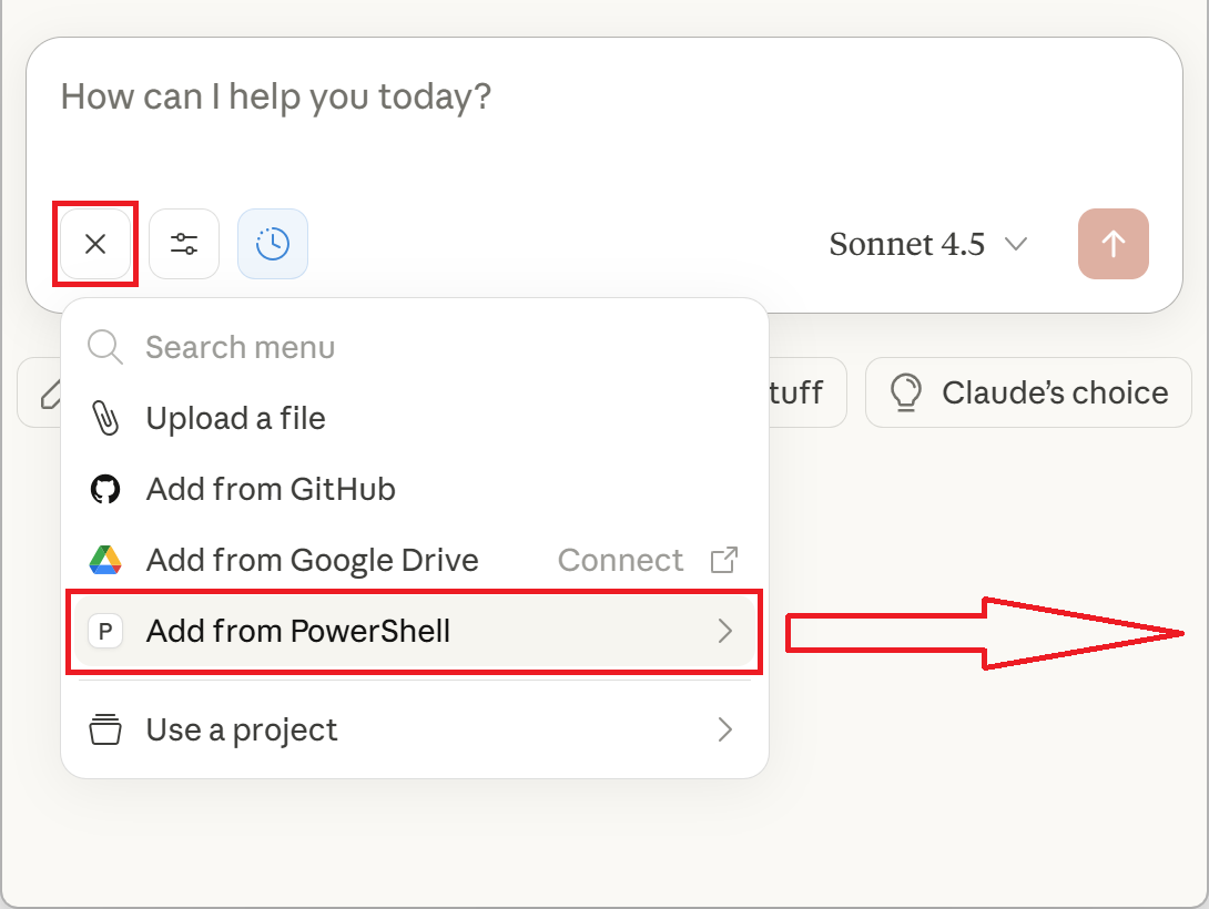 Built-in Prompts Menu