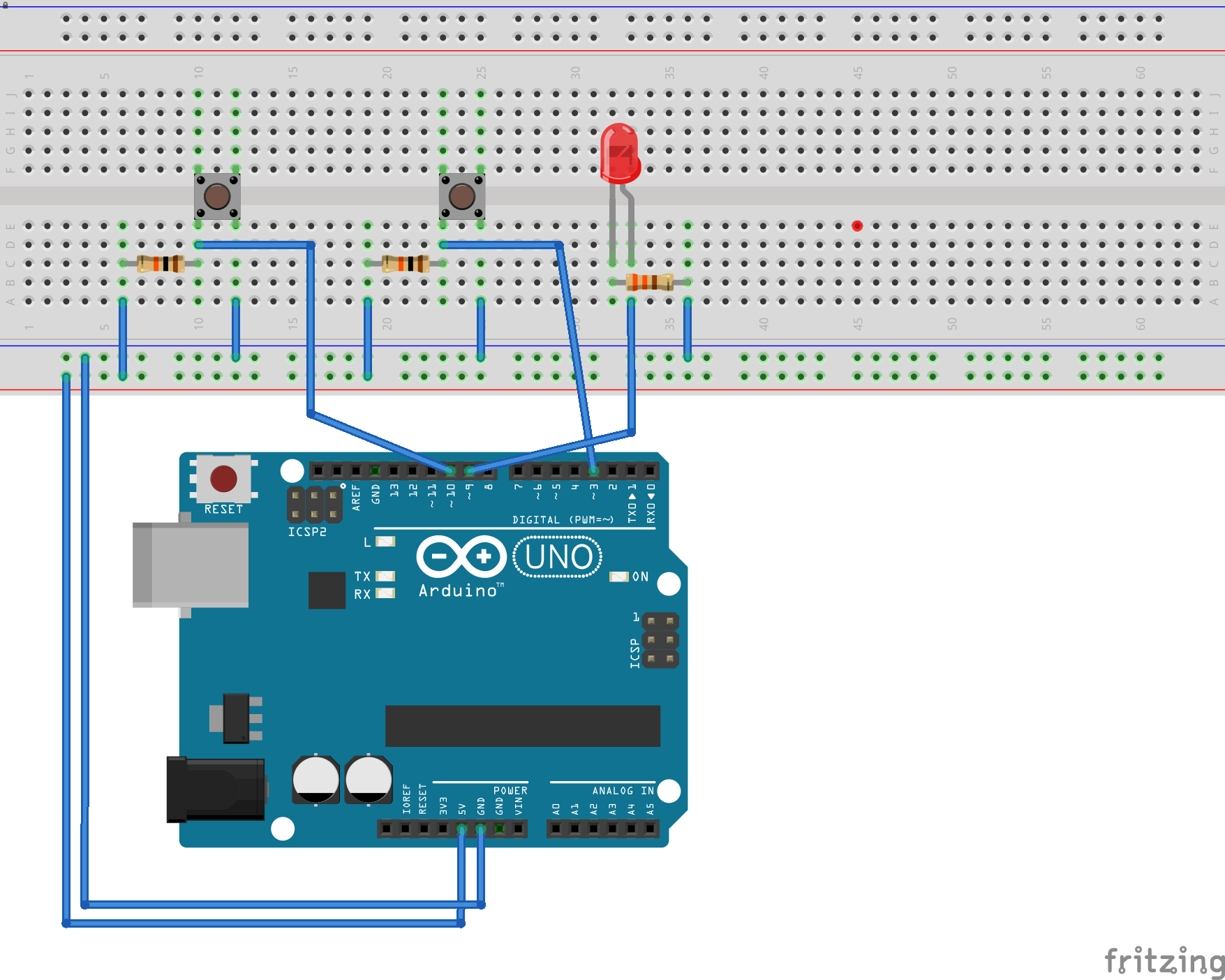 Section 2 Arduinoにボタンを追加してpythonのプログラムを変更しよう Youkidearitai Arduino Led On Python Wiki